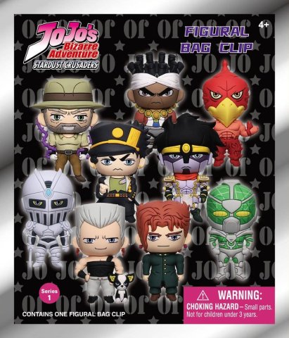 Fashion & Accessories - JoJo's Bizarre Adventure 3D PVC Bag Clips Series 1 Blind Bag Display (24)