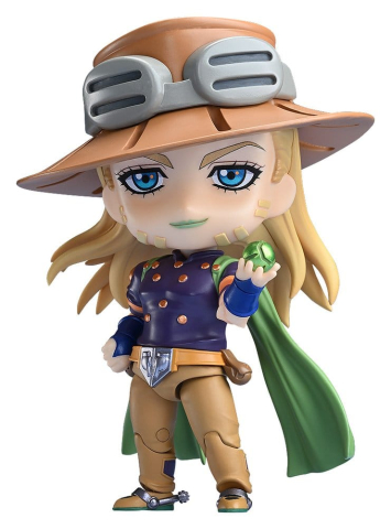 Jucarii - JoJo's Bizarre Adventure Steel Ball Run Nendoroid Action Figure Gyro Zeppeli 10 cm