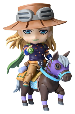 PRECOMENZI - JoJo's Bizarre Adventure Steel Ball Run Nendoroid Action Figure Gyro Zeppeli DX Ver. 10 cm