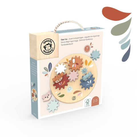 Jucarie interactiva cu roti dintate, Speedy Monkey [1]