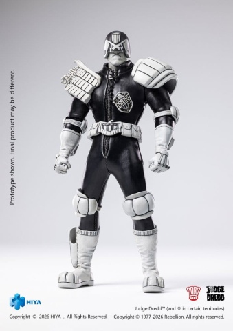 Judge Dredd Exquisite Super Action Figure 1/12 Judge Dredd Black & White Ver. 15 cm [1]