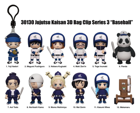 Fashion & Accessories - Jujutsu Kaisen 3D PVC Bag Clips Series 3 Blind Bag Display (24)