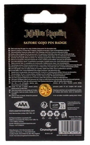 PRECOMENZI - Jujutsu Kaisen Icon Pin Badge Satoru Gojo