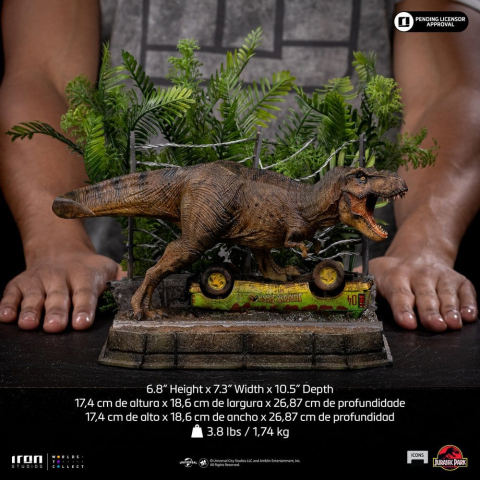 PRECOMENZI - Jurassic Park Icons Statue T-Rex Breakout Set A 17 cm