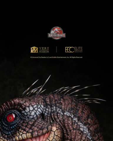 Jurassic Park III Life Size Bust Male Alpha Velociraptor "Blood Knight" 83 cm [3]