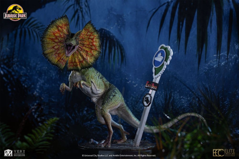 PRECOMENZI - Jurassic Park Maquette 1/3 Dilophosaurus 62 cm