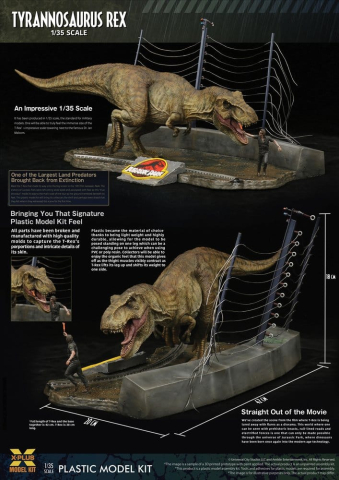 Jurassic Park Plastic Model Kit 1/35 Tyrannosaurus Rex 42 cm [1]