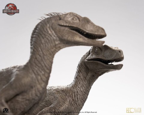 PRECOMENZI - Jurassic Park Statue 1/8 Pair of Velociraptors 30 cm