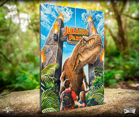 Jurassic Park WoodArts 3D Wooden Wall Art Rex Attack 30 x 40 cm [4]