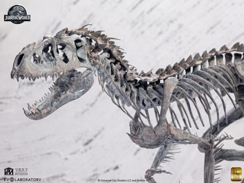 PRECOMENZI - Jurassic World Statue 1/24 Indominus Rex Skeleton Bronze 24 cm