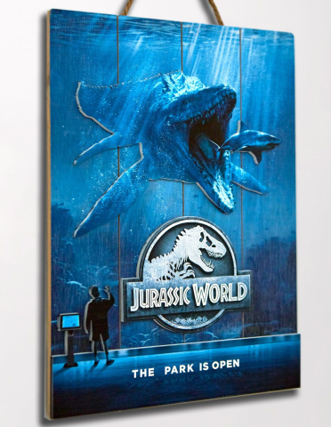 Jurassic World WoodArts 3D Wooden Wall Art Mossasaurus 30 x 40 cm [1]