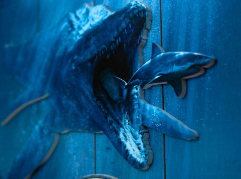 Jurassic World WoodArts 3D Wooden Wall Art Mossasaurus 30 x 40 cm [3]