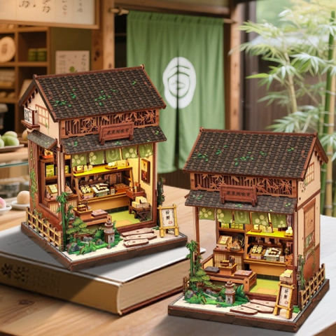 Kanmi-dokoro Kurihara - DIY Miniature House Kit cu LED [7]