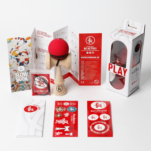 Kendama Play One G Dark Heat – Grip Paint pentru Trick-uri si Flow [3]