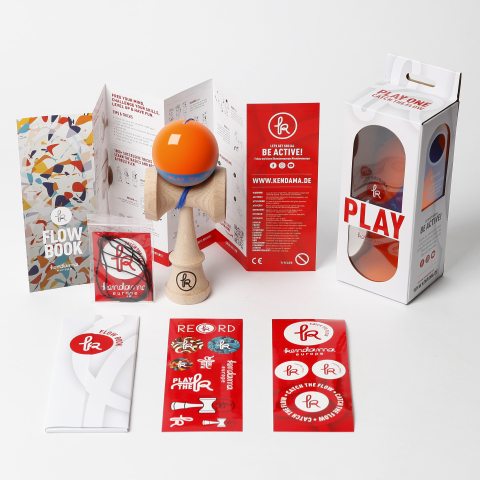 Kendama PLAY ONE MC – Cool Mango, Grip MC & Base Hole [1]