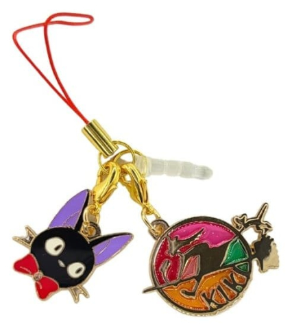 PRECOMENZI - Kiki's Delivery Service Keychain Stained Glass Style Jiji Gold