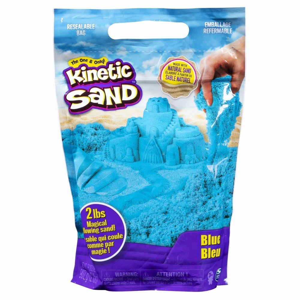 Noutati - Kinetic Sand Albastru - Rezerva Nisip Kinetic 900 g