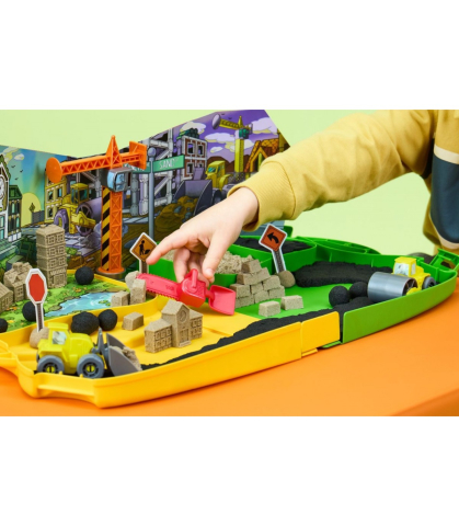 Kinetic Sand Construction Zone - Set Zona de Constructii cu Vehicule [8]