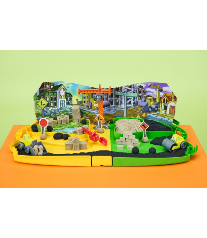 Kinetic Sand Construction Zone - Set Zona de Constructii cu Vehicule [7]