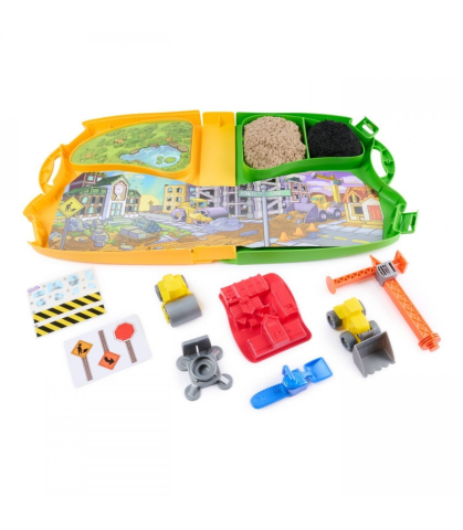 Kinetic Sand Construction Zone - Set Zona de Constructii cu Vehicule [3]