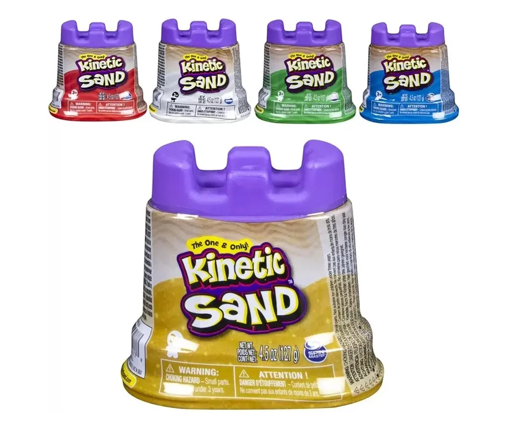 Noutati - Kinetic Sand Nisip in Forme - Set Nisip Kinetic 4 Culori