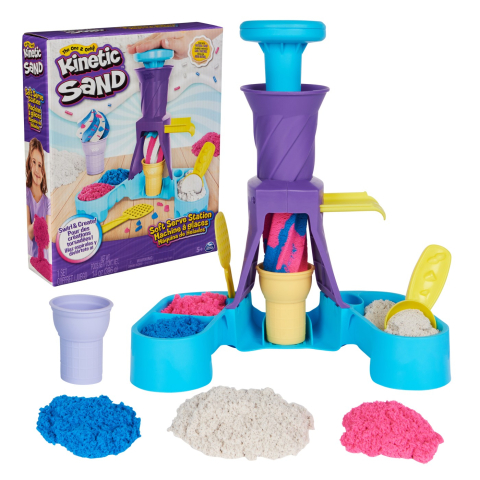 Kinetic Sand Soft Serve Station - Set Creativ Inghetata cu Nisip Kinetic 396 g [1]