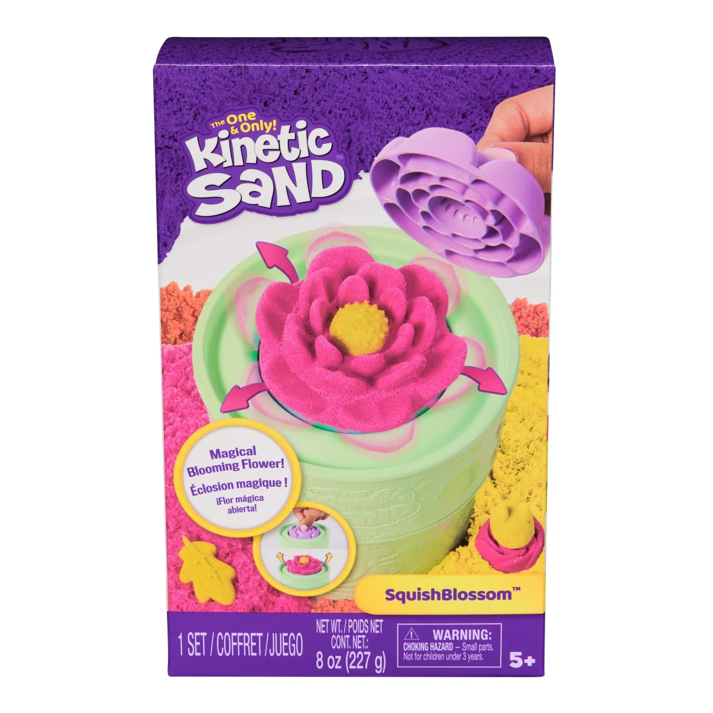 Jocuri si jucarii - Kinetic Sand Squish Blossom