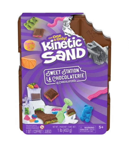 Noutati - Kinetic Sand Sweet Station - Statia de Dulciuri si Ciocolaterie 453 g