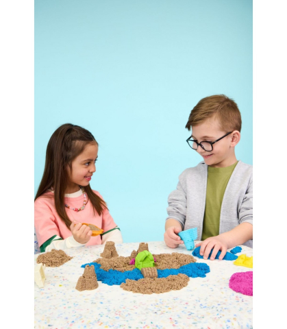Kinetic Sand Tarm Nisipos - Set Creativ 900 g, 3 Culori [4]