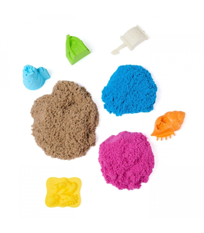 Kinetic Sand Tarm Nisipos - Set Creativ 900 g, 3 Culori [7]