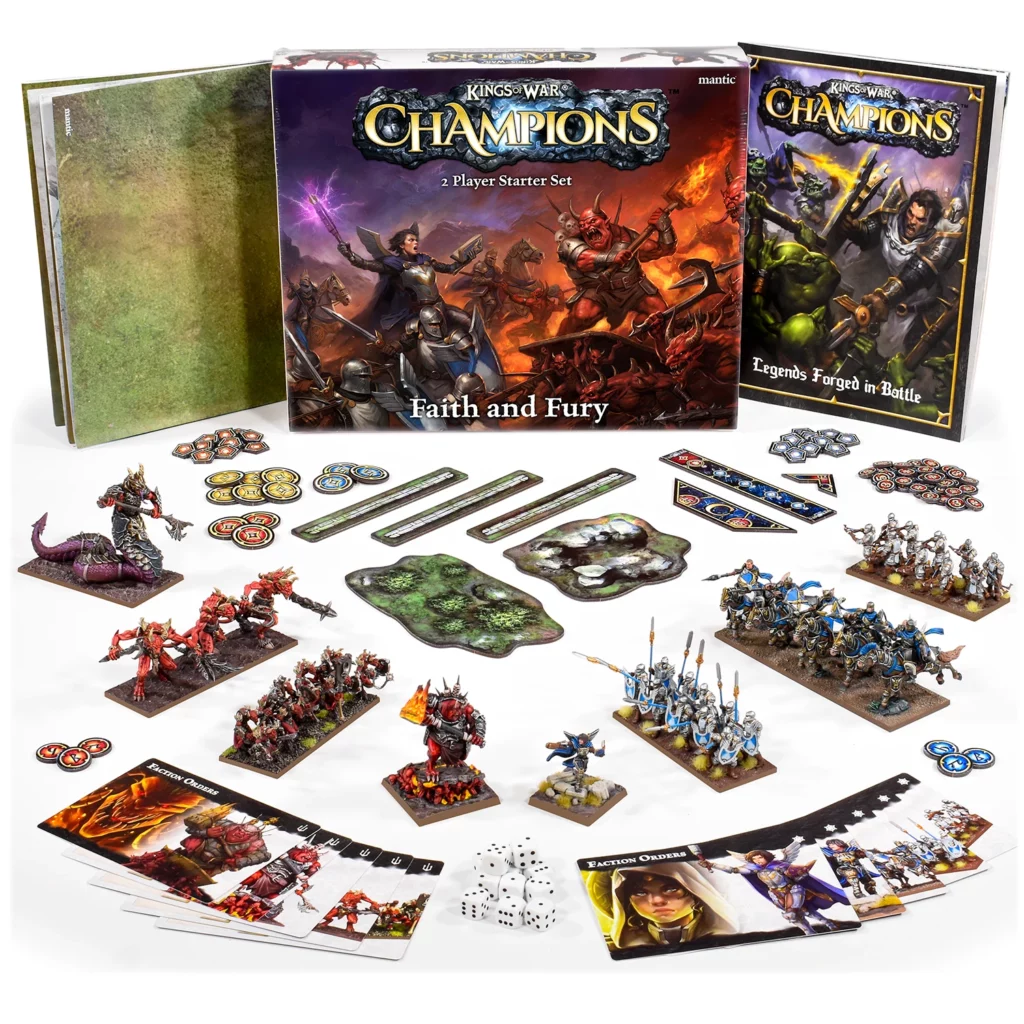 Board Games - Kings of War: Champions – Faith and Fury (Starter Set pentru 2 jucatori)