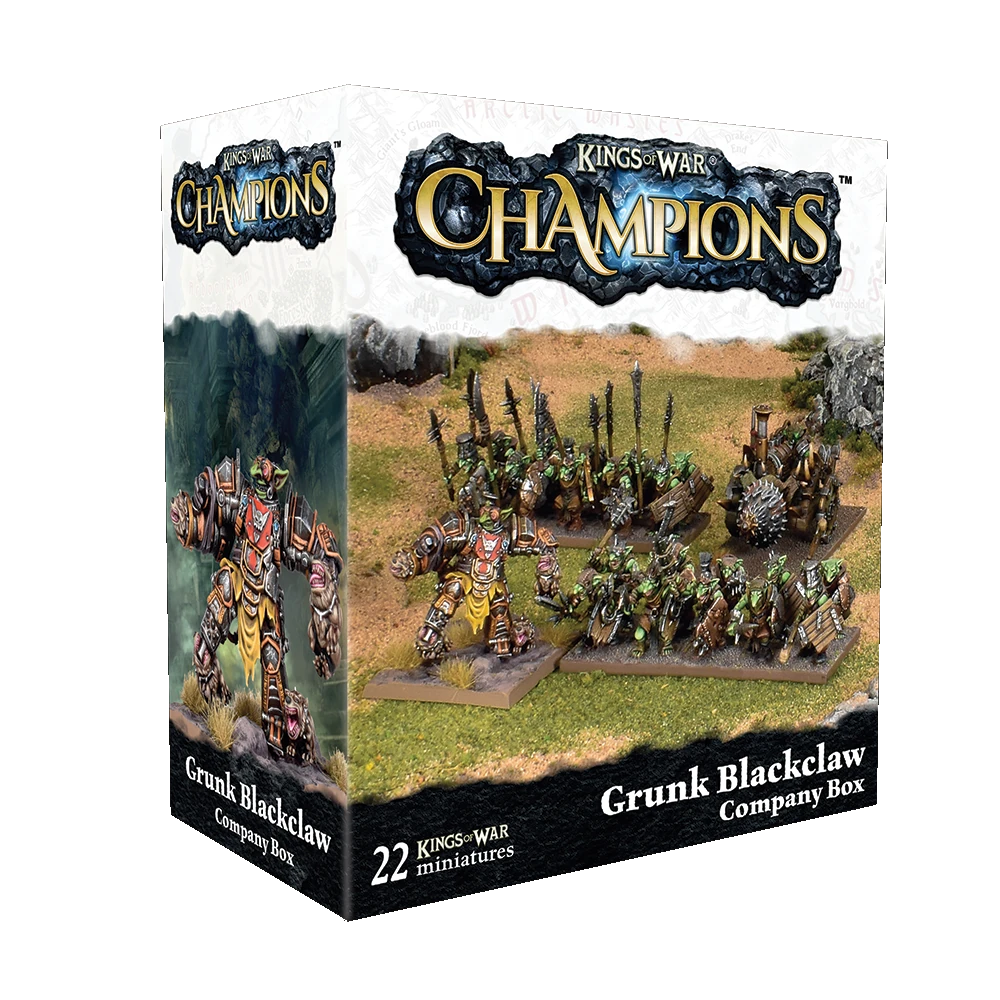 Board Games - Kings of War: Champions – Grunk Blackclaw Company (Goblins)
