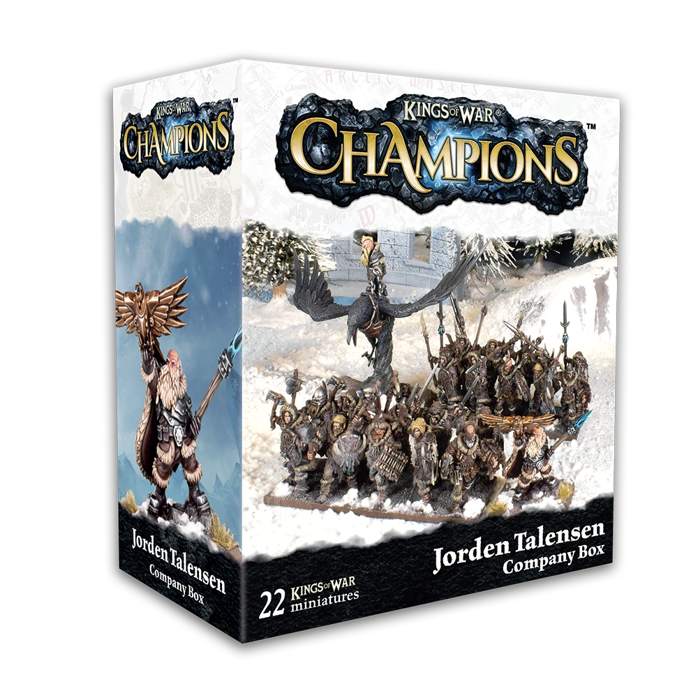 Board Games - Kings of War: Champions – Jorden Talensen Company (Northern Alliance)