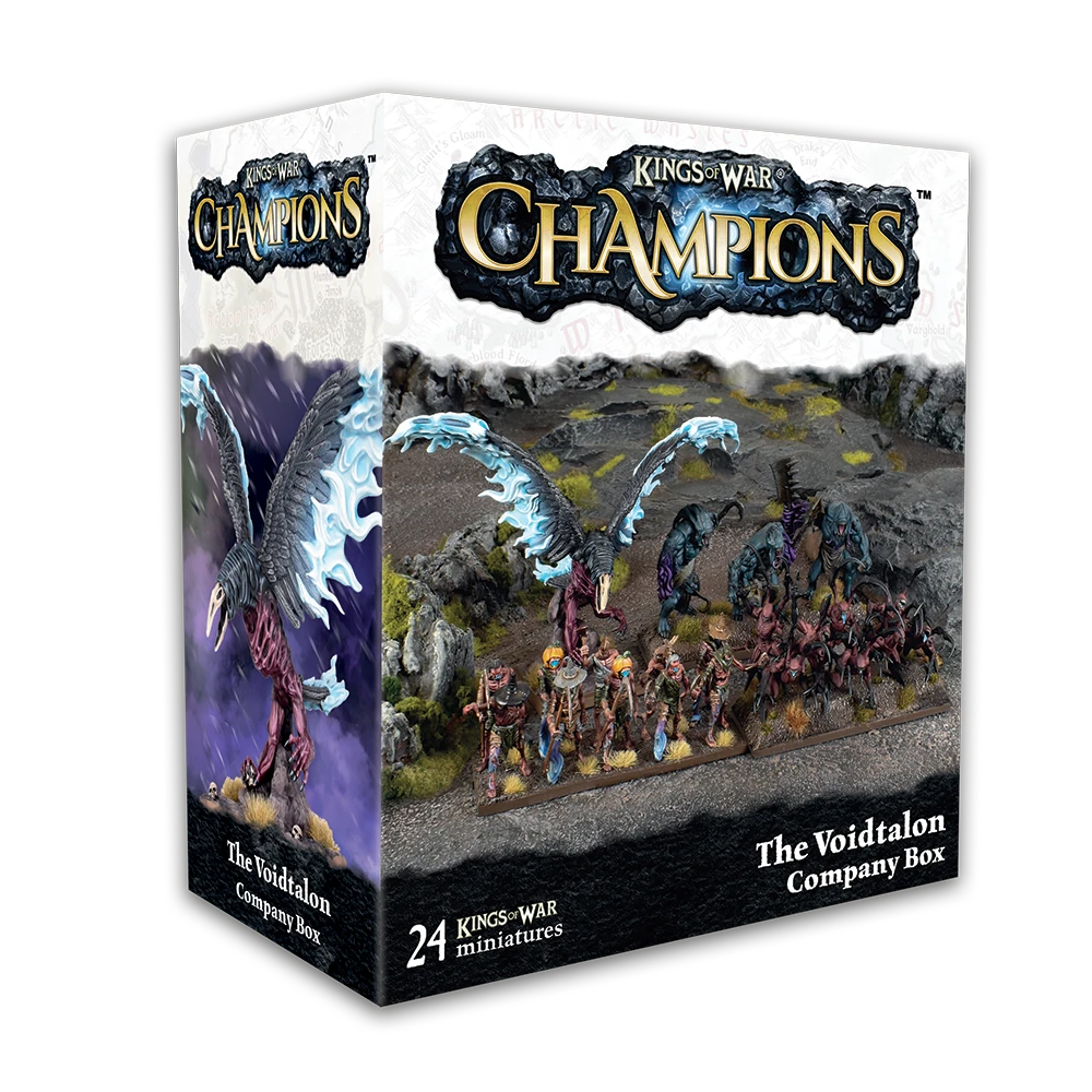Board Games - Kings of War Champions: Voidtalon Company Box – Set Miniaturi Nightstalkers (22 piese)