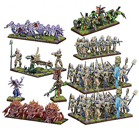 Board Games - Kings of War - Trident Realm of Neritica Mega Army