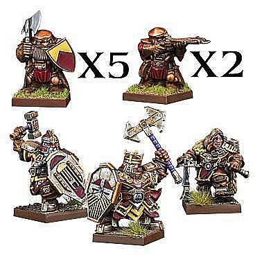 Reduceri - Kings of War: Vanguard - Dwarf Warband Set