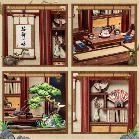 Kirishima Cha-an - DIY Miniature House Kit cu LED [3]