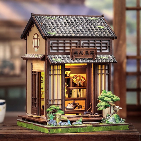 Kirishima Cha-an - DIY Miniature House Kit cu LED [6]