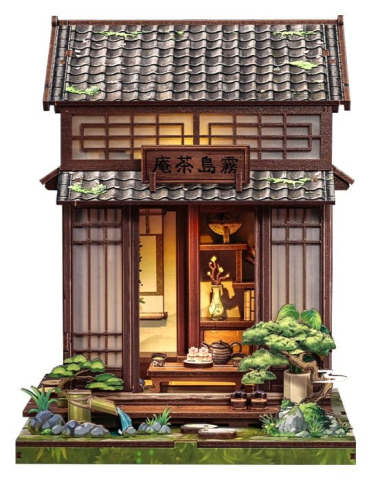 Book Nooks - Kirishima Cha-an - DIY Miniature House Kit cu LED