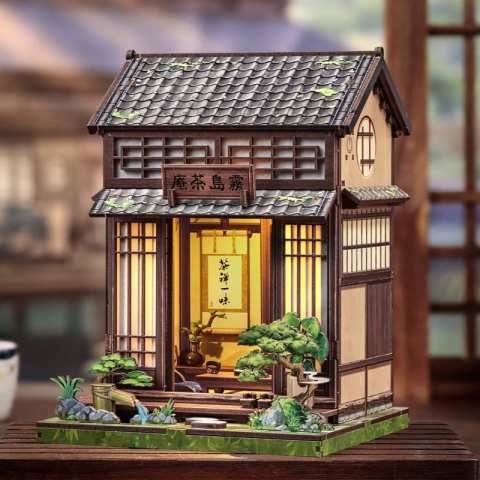 Kirishima Cha-an - DIY Miniature House Kit cu LED [7]