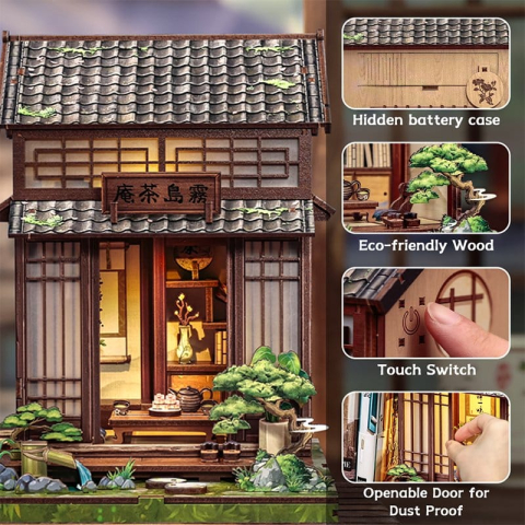 Kirishima Cha-an - DIY Miniature House Kit cu LED [5]