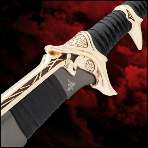 Collectibles - Kit Rae Swords of the Ancients Replica Savathos-Mithrodin War Sword Gold Version 111 cm