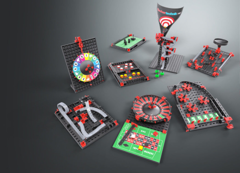 Kit STEM Construieste si joaca 8 jocuri, Fischertechnik [2]