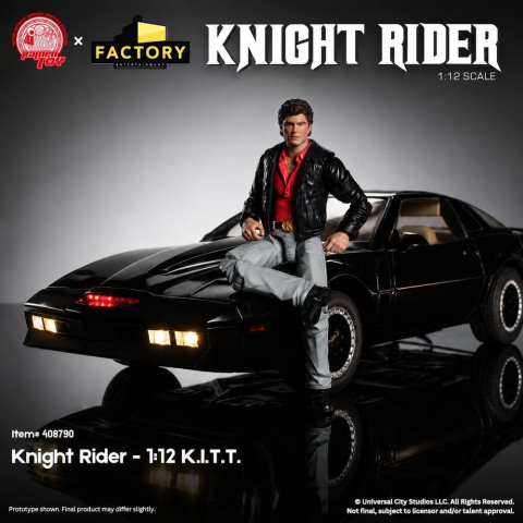 PRECOMENZI - Knight Rider Action Figure 1/12 K.I.T.T. with Michael Knight