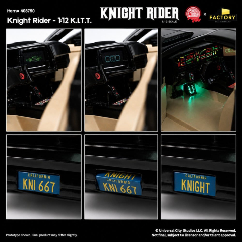Knight Rider Action Figure 1/12 K.I.T.T. with Michael Knight [6]