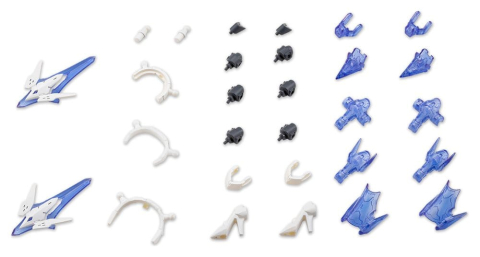 PRECOMENZI - Kotobukiya M.S.G. Model Kit Accessory Set Mecha Supply 34 Holonic Headdress & Holonic High Heels White Ver.