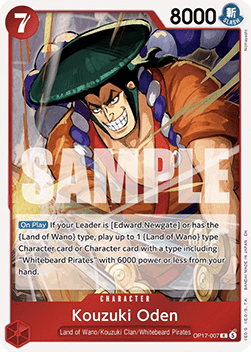 Singles One Piece - Kouzuki Oden (OP17-007) The World’s Strongest Warriors - Singles FOILED