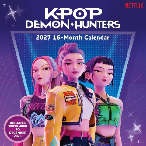 Casa si Cadouri - KPop Demon Hunters (2027) Square Wall Calendar 30 x 30 cm