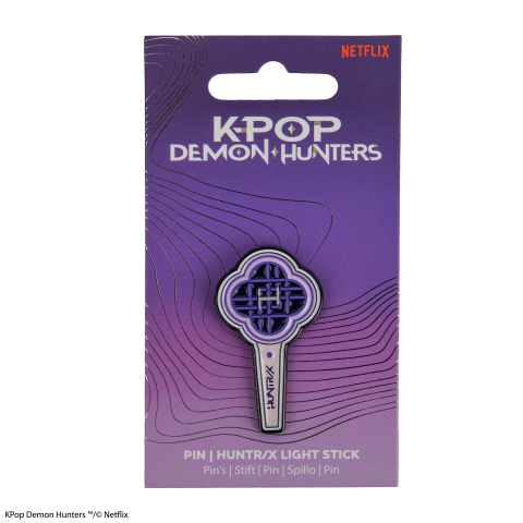 Noutati - KPop Demon Hunters Huntrix Light Stick Pin Oficial