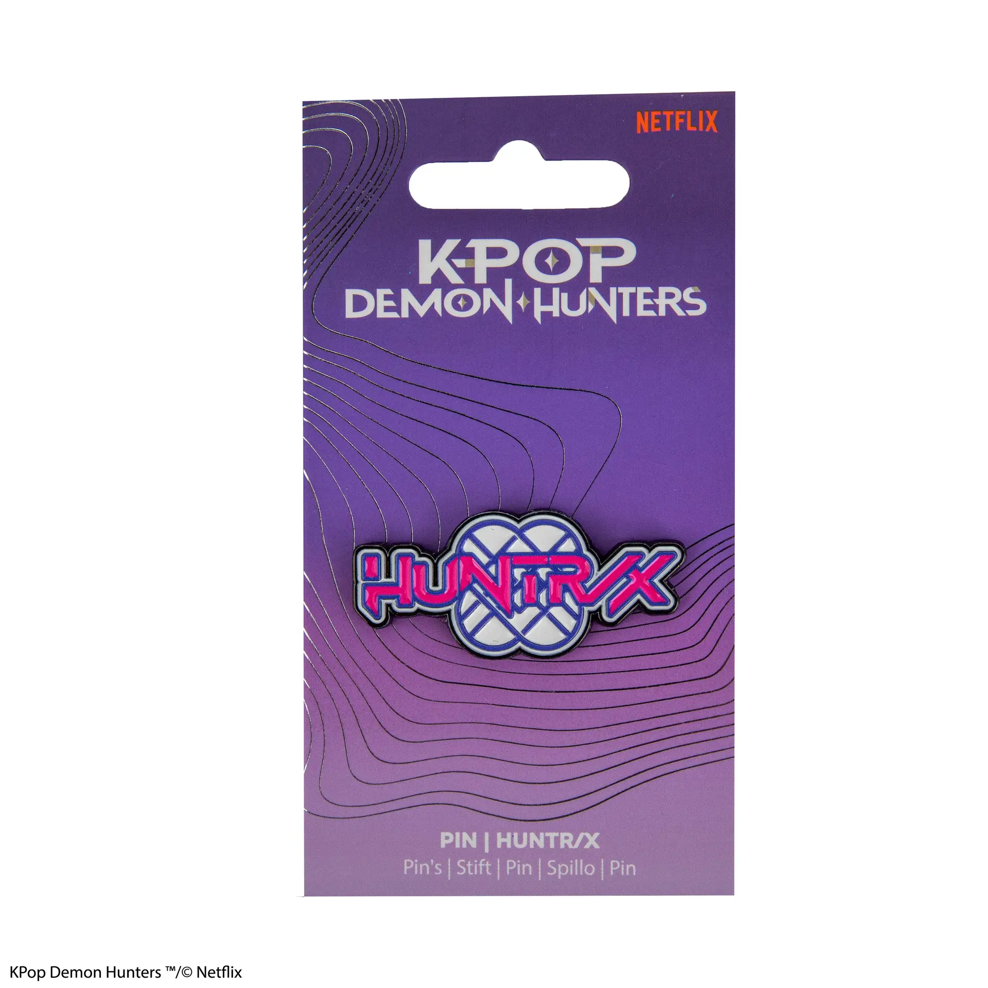 Noutati - KPop Demon Hunters Huntrix Logo Pin Oficial